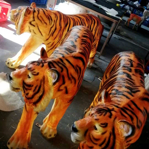 Escultura LED 3D de Tigre en Fibra de Vidrio, Figura Animal Realista para Parques Temáticos y Atracciones de Vida Silvestre con Iluminación - Product Image 1