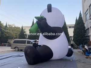 Panda gonfiabile con bambù palloncino animale Panda gonfiabile pubblicità all'ingrosso - Product Image 5