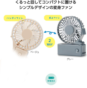 Mini ventilador de batería plegable portátil, diseño sin aspas con función de refrigeración por aire para uso en coche y viaje, ventilador de viaje de verano portátil - Product Image 3
