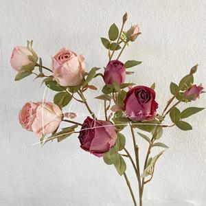 <b>Artificial</b> Rose <b>Bouquet</b> Silk Flower Grilled Edges High Simulation Wedding Home Decor - Product Image 2