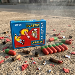 Fournisseur chinois J005, pétards de célébration puissants en forme de capsule en plastique, pétards de puissance - Product Image 1