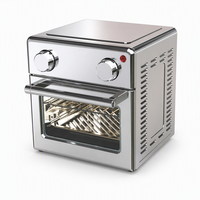 Four à friture électrique carré domestique à température réglable pour poulet, poisson, viande, légumes, cuisson, rôtissage, friture, utilisation en camping-car