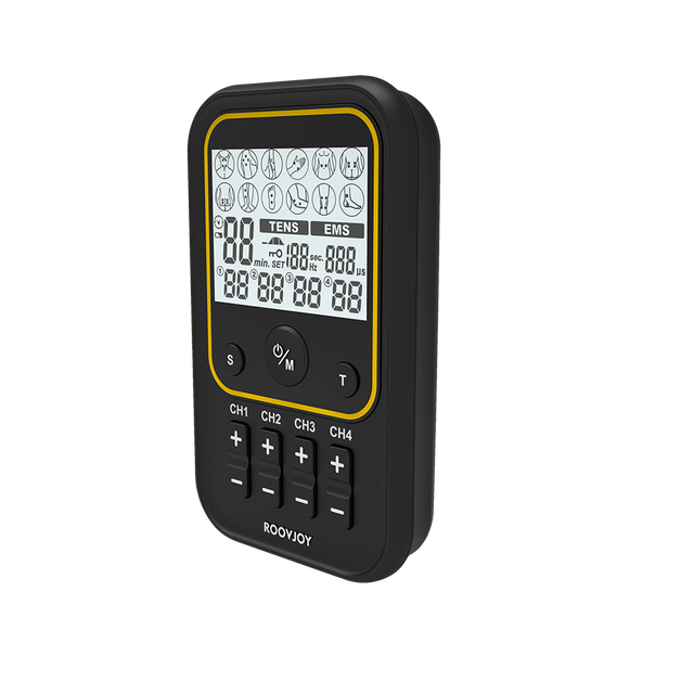 Advanced 3 in 1 TENS EMS Massage Therapy Device- Four-Channel Pain Relief Muscle Recovery