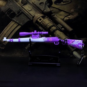 สกิน <span class=keywords><strong>Kar98k</strong></span>-พวงกุญแจปืนสไนเปอร์โมเดลอาวุธโลหะเต็มรูปแบบ3D ปั้นปืนจำลองขนาดเล็กของสะสมจี้ของเล่นเด็ก - Product Image 6