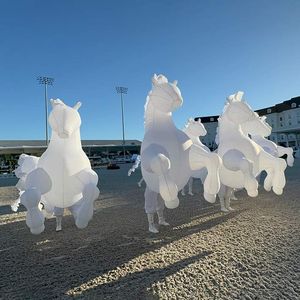 Cavallo Gonfiabile LED Personalizzato per Parate, Cavallo Gonfiabile con Illuminazione LED Bianca per Spettacoli di Carnevale - Product Image 3