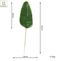 Offre Spéciale Real Touch Latex Palm Tropical Banana Leaf Monstera Artificielle Vert Plantes Décoratives Fête Des Mères Pâques Noël