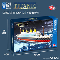 LEZI 4404 pièces Titanic Bateau de Croisière de Luxe Créatif Ensemble de Construction Modèle de Ville Briques Jouets DIY pour Enfants et Adultes Cadeau