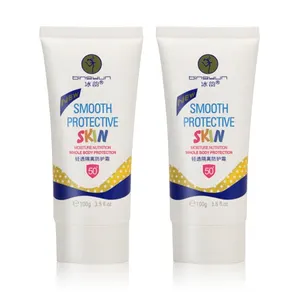 Custom 80ml/100ml Suncream And BB Cream Plastic Squeeze Tube Skincare Packaging Solution
