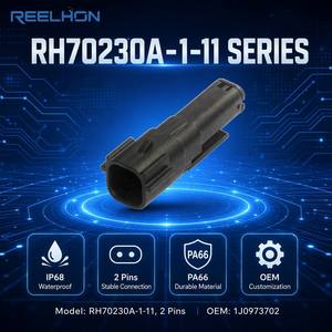 <span class=keywords><strong>Connecteur</strong></span> <span class=keywords><strong>de</strong></span> sonde radar <span class=keywords><strong>de</strong></span> pare-chocs avant mâle 2 broches Reelhon DJ70230A-1-11 en cuivre, prise <span class=keywords><strong>de</strong></span> boîtier électrique pour faisceau <span class=keywords><strong>de</strong></span> câblage <span class=keywords><strong>automobile</strong></span> - Product Image 1