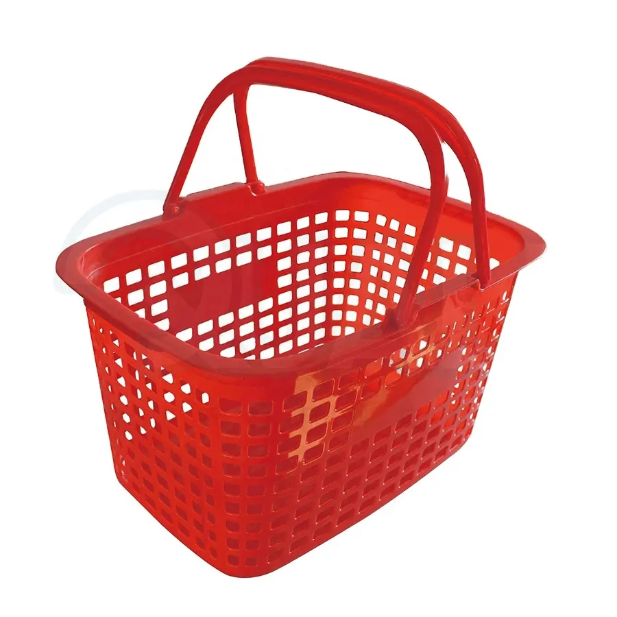 Fashion Shopping Basket 42L Colorful Plastic Basket Picnic Camping Basket