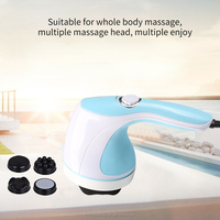 Marteau de massage multifonctionnel PULI MB-603B vibrant pour brûler les graisses du corps entier Masseur à 4 têtes en maille CE ROHS FCC
