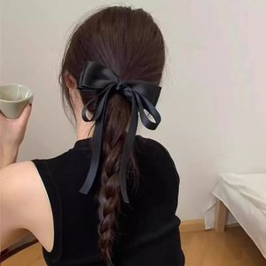 Braided Wig High Ponytail Dark Brown Double Braid <b>Clip</b> In Wig For Women Spring Style - Product Image 4