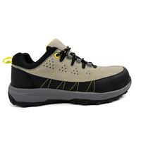 Chaussures de sécurité basses antidérapantes unisexes MaxiTough CE en daim, protection industrielle, travail, cuir microfibre, bottes de soudage