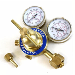 Kit de soudage et de découpe avec régulateur de débit d'oxygène Harris 25GX fabriqué aux États-Unis, avec réducteur de pression d'acétylène et d'azote - Product Image 2