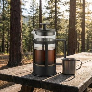 Cafetera Francesa Negra de 350 ml, Nueva, de Vidrio Borosilicato, Tetera - Product Image 2