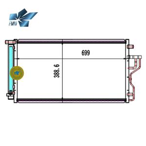 Condensador de Aire Acondicionado para Automóvil 97606-2Y500 para Hyundai Tucson 2.0 2.4 2010-2015 Kia Sportage 2.0 2.4 2011-2016 - Product Image 6