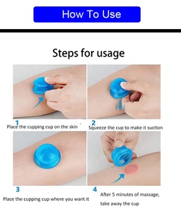Profesional 4-Piece Set terapi bekam silikon perangkat bekam isap pengurang lemak tubuh - Product Image 6