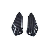 Protectores de Talón de Fibra de Carbono Seca 3K ZHONGHONG para Kawasaki ZX25R Ninja 2020-2025, Ligeros, Ajuste Directo, Negro Brillante/Mate