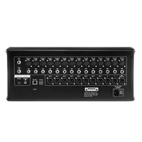 Console de mixage audio numérique professionnelle 18 canaux avec écran tactile, WiFi, télécommande, DSP, enregistrement USB pour système de conférence