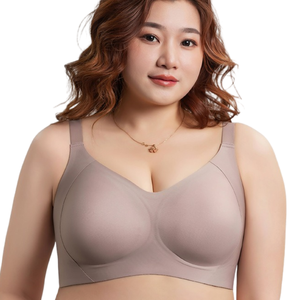 Sujetador de realce de talla grande <span class=keywords><strong>para</strong></span> mujer, sujetador de realce inalámbrico con logotipo personalizado, sujetador suave <span class=keywords><strong>antiarrugas</strong></span> <span class=keywords><strong>para</strong></span> <span class=keywords><strong>dormir</strong></span> - Product Image 3