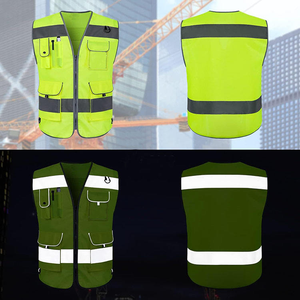 Fabricante de alta calidad Hi Vis Green Jacket Chaleco de seguridad de invierno Tiras reflectantes Algodón Chaleco de trabajo de alta visibilidad Fluorescente - Product Image 2