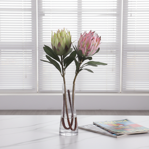 Oh Arts Venta caliente Artificial Protea Venta al por mayor Flores de plástico Queen Protea para Navidad Boda Home Party Decor - Product Image 1