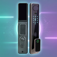 Cerradura Inteligente para Puerta con Reconocimiento Facial Avanzado, Desbloqueo Remoto por Aplicación, Alarma, Cerradura Automática con Huella Dactilar y Contraseña para Apartamento