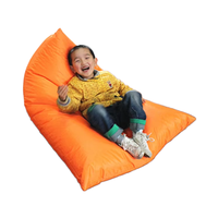 Fauteuil pouf mini européen 2023 pour chambre d'enfant, accessoires, forme triangulaire, pouf de plage extérieur, housse amovible en PVC Oxford 600D