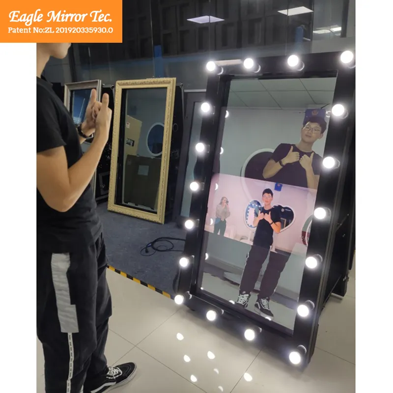 2022 Ảnh Tự Sướng, Màn Hình Cảm Ứng Tương Tác Photobooth, Magic Mirror Wedding Photo Booth