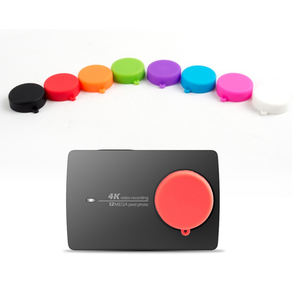 Nice Cover Lens Cap Funda protectora de silicona Xiaoyi para <span class=keywords><strong>4K</strong></span> <span class=keywords><strong>Xiaomi</strong></span> Yi 2 Xiaoyi 2 <span class=keywords><strong>Action</strong></span> Sport <span class=keywords><strong>Camera</strong></span> - Product Image 1