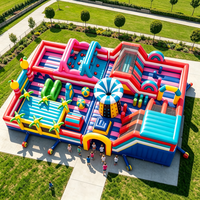 Château Gonflable Commercial avec Toboggan et Trampoline pour Enfants – Vente en Gros Direct Usine