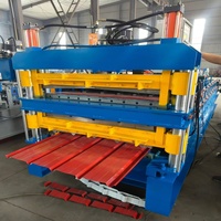 Machine de fabrication de tôles de toiture équipée d'un système de contrôle PLC et d'un dispositif de découpe hydraulique pour bobines d'acier coloré PPGI, GI