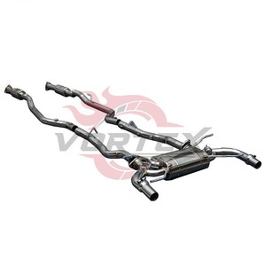 Vortex SS304 Valvetronic Exhaust fits Aston Martin DB9 6.0L V12 Performance Racing Muffler System with Downpipe <b>Kit</b> - Product Image 2