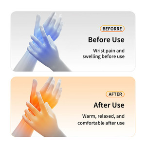 Electric Heating Wrist Brace With <b>Vibration</b> Massage 1200mAh Battery For Hand Comfort Home Office Use - Product Image 4
