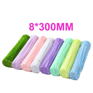 100 Parça Pipo Temizleyici Şönil Saplı Düz Renkli Pipo Temizleyici Seti, DIY Sanat El Sanatları Dekorasyonu Yapay Çiçekler Figür Bebek için - Product Image 2