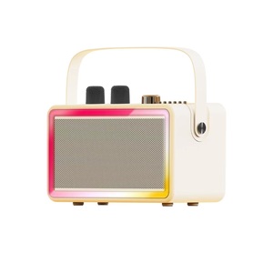 เครื่องคาราโอเกะบลูทูธพร้อมไมโครโฟนไร้สาย 2 ตัว ระบบลำโพงพกพา PA เครื่องคาราโอเกะ ไฟ LED หลากสี รุ่น SP500 - Product Image 1