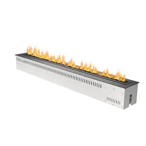 Fireplace 2 Sided C Shape 1500mm Triple Side Openning Inserted Intelligent Bio Ethanol Fireplace