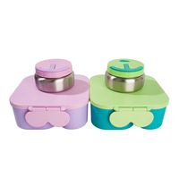 silicone pour micro-ondes, lave-vaisselle, congélateur, lot de 3 boîtes à lunch Bento en silicone avec couvercles