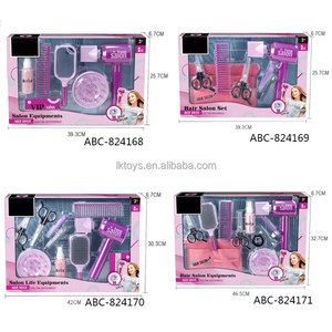 Juguetes de peluquería <span class=keywords><strong>para</strong></span> <span class=keywords><strong>niñas</strong></span>, juego de salón de belleza con juego de simulación, estilista, delantal de peluquero y accesorios de estilismo - Product Image 5