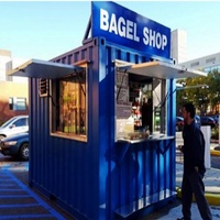 Nouveau conteneur modulaire de café, petite capacité de 20 pieds, pour cuisine et café, bespoke