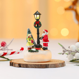Nuevos Adornos de Resina con Forma de Árbol de <span class=keywords><strong>Navidad</strong></span> Luminoso, Decoración de Farola, Estilo Clásico Musical, para Interiores y Exteriores - Product Image 4