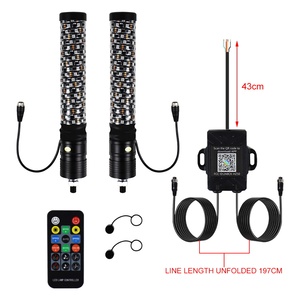 New Condition 1FT Spiral LED RGB Chasing Antenna Light for <strong>UTV</strong> ATV Fat <strong>Whip</strong> <strong>Lighted</strong> for <strong>Whips</strong> for Can-Am X3 RZR - Product Image 3