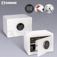 Safewell Weißer Kleiner Elektronischer Digitaler Tresor aus Stahl für Zuhause und Büro, Geldkassette mit Tastatur