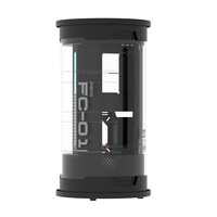 Boîtier PC ALSEYE, nouveau design cylindrique, panoramique à 360 degrés, MICRO ATX/ITX, couleur noire, FC01-B2, compatible avec refroidissement liquide 360.