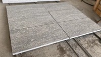 Gris nuageux flammé poli gris naturel granit pavé extérieur escalier étape granit carrelage de sol pour jardin