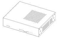 Boîtier en aluminium anodisé BL-N1297-BLK sans ventilateur, 1U, mini-ITX, compatible avec 3*RJ45 et 1*SFP, pour carte mère de routeur