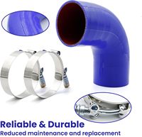Kit de remplacement de tuyaux d'air multicolores en silicone pour intercooler, turbo et radiateur, à angles de 45/90/135/180 degrés