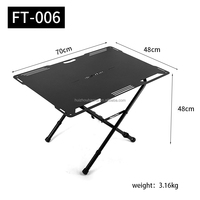 Table de pique-nique pliable pour le camping, table pliante en métal portable, table utilitaire pour l'intérieur et l'extérieur, mobilier d'extérieur noir