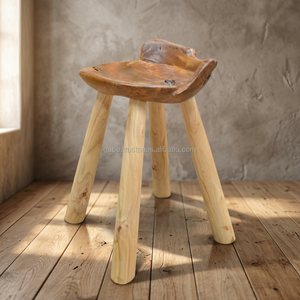 <b>Bench</b> Convertible Teak Wood Traditional Design Natural Color for Living Room Kitchen Apartment Outdoor Use Home Stool Ottoman - Product Image 3