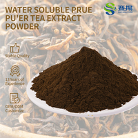 EU&NOP Organic Pu'er Tea Powder Food Grade Manufacturer 100% Pure Pu-erh Tea Powder Instant Pu'er Tea Powder